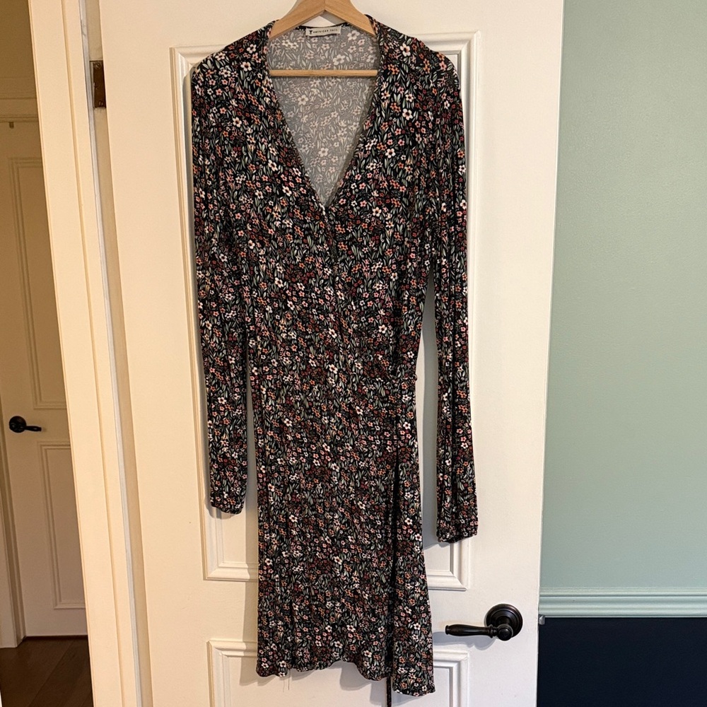 Chic Long Sleeve Floral Dress